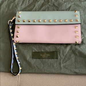 Valentino Garavani  multicolored wristlet